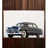 Металлическая табличка Ford Custom Deluxe Fordor Sedan (73B)